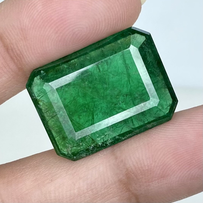  19.50 Cts. Emerald 22.02x16.52mm Step Cut Octagon Shape A Grade Loose Gemstone - Total 1 Pc.